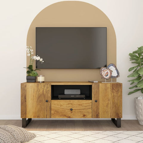 TV Cabinet 105x33.5x46 cm Solid Wood Mango&Engineered Wood 351961