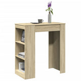 Bar Table with Racks Sonoma Oak 95x47x103.5 cm Engineered Wood 854384