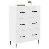 Drawer Cabinet High Gloss White 66 x 34.5 x 89.5 cm 894839