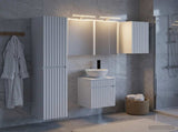 Bathroom Cabinet Set 5 pcs White Engineered Wood 3407343