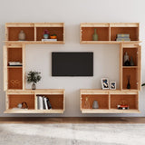 TV Cabinets 6 pcs Solid Wood Pine 3100199