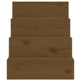 Pet Stair Honey Brown 40x49x47 cm Solid Wood Pine 822469