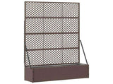 Garden Trellis Planter Brown 105 x 30 x 170 cm Metal 366620