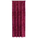 Velvet Curtains 2 pcs Wine red 225 x 140 cm Velvet 4107680