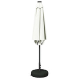 Garden Parasol with LED Lights and Base 300 x 300 cm Polyester 42036267
