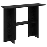 Console Table Black Oak 100 x 30 x 75 cm Engineered Wood 8001176