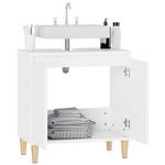 ZNTS Sink Cabinet White 58x33x60 cm Engineered Wood 821252