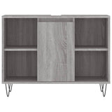 3 Piece Bathroom Furniture Set Grey Sonoma Engineered Wood 3190305