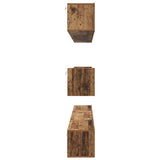 TV Cabinet Set Wall-mounted 8 pcs Old Wood Engineered Wood 3393294