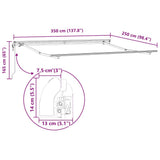 Awning Frame White 350 x 250 cm Aluminium 313210