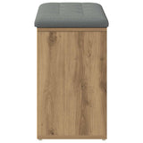 Shoe Bench Artisan Oak 82x32x50 cm Engineered Wood 857624