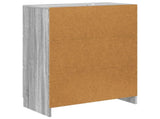 Drawer Cabinet Grey Sonoma 66 x 34.5 x 87 cm Engineered Wood 895761