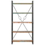 5-Tier Bookcase 90x30x180 cm Solid Reclaimed Wood 286584