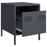 Bedside Cabinets 2 pcs Anthracite 35x39x43.5 cm Steel 851249