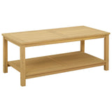 Side Table Oil Natural 110 x 55 x 45 cm Solid Acacia Wood 42026804