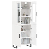 Highboard White 69.5x34x180 cm Engineered Wood 3198233