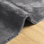 ZNTS Rug HUARTE Short Pile Soft and Washable Anthracite 80x150 cm 374995
