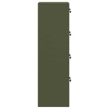 File Cabinet Olive Green 45.5 x 42 x 139 cm Cold-Rolled Steel 891626