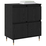 Sideboards 2 pcs Black oak 120 x 35 x 70 cm Engineered wood 3394529