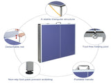 Professional Table Tennis Table, Foldable Movable Ping Pong Table Indoor Outdoor Regulation Size, W5817P501576