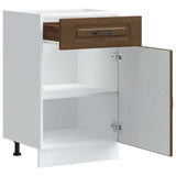 Kitchen Base Cabinet Kalmar Brown Oak Engineered Wood 853484