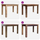Dining Table Solid Mahogany Wood 120x60x77 cm 244496