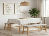 Table Cloth 5 pcs Rectangular White 140 x 160 cm Polyester 42040217