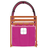 Bunk Bed without Mattress Pink 90x200 cm Solid Wood Pine 3284038