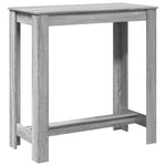 ZNTS Bar Table Grey Sonoma 102x50x103.5 cm Engineered Wood 854414