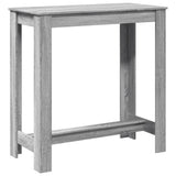 Bar Table Grey Sonoma 102x50x103.5 cm Engineered Wood 854414