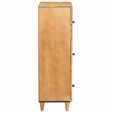 Highboard Light brown 40 x 33 x 110 cm Solid mango wood 4018109