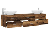 Bathroom Furniture Set 3 pcs Old Wood 49.5 x 44.5 x 65 cm 3405897