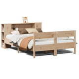 Bookcase Bed without Mattress 120x190 cm Small Double Solid Wood Pine 3322960