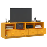 TV Cabinets 2 pcs Mustard Yellow 67x39x44 cm Steel 841746