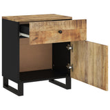 Bedside Cabinet 50x33x60 cm Solid Wood Mango&Engineered Wood 350656