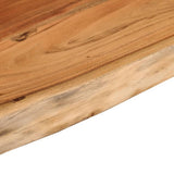 Wall Shelf 70x30x2.5 cm Rectangular Solid Wood Acacia Live Edge 370237
