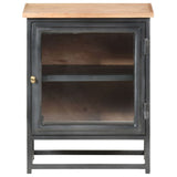 Bedside Cabinet Grey 40x30x50 cm Solid Acacia Wood 323501
