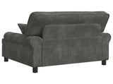 XXL Armchair with Cushions Light Grey 1.5 Lines Fabric 42043497