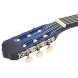 12 Piece Western Guitar Set with Equalizer and 6 Strings Blue 70141