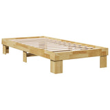 Bed Frame without Mattress 90x200 cm Solid Wood Oak 851948