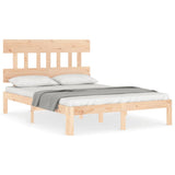 Bed Frame without Mattress 140x200 cm Solid Wood Pine 3193596