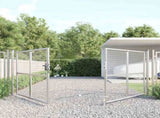 Mesh Garden Gate Silver 300x125 cm Galvanised Steel 154531