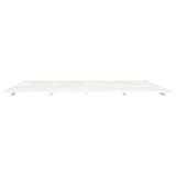 Bed Frame without Mattress White 180x200 cm Super King Solid Wood Pine 824584