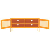 TV Cabinet Mustard Yellow 105x35x50 cm Steel 336236