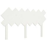 Bed Headboard White 151.5x3x81 cm Solid Wood Pine 819226