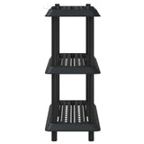 Shelving Unit 3-Tier 100 x 40 x 96 cm PP Anthracite 8011744