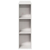 Headboard with Storage White 75 cm Solid Wood Pine 855646