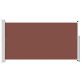 Patio Retractable Side Awning 170x300 cm Brown 48369