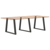 Dining Table Legs V-Shape 3 pcs Anthracite 80x cm Steel 4012590