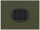 Solar LED Pathway Light 2 pcs Olive Green Cold Rolled Steel 879803